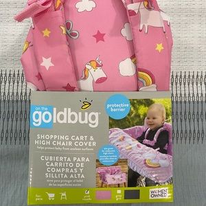 Goldbug high chair and shopping cart cover unicorn